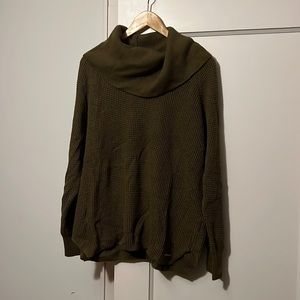 Michael Kors Women’s Cowl Neck Olive Green Sweater